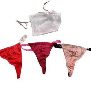 We Are HAH x Free People 3 Zodiac Leo Thong Panties Sheer Adjustable O/S